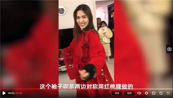 心灵手巧! 女子剪纸剪出3.7米古代嫁衣