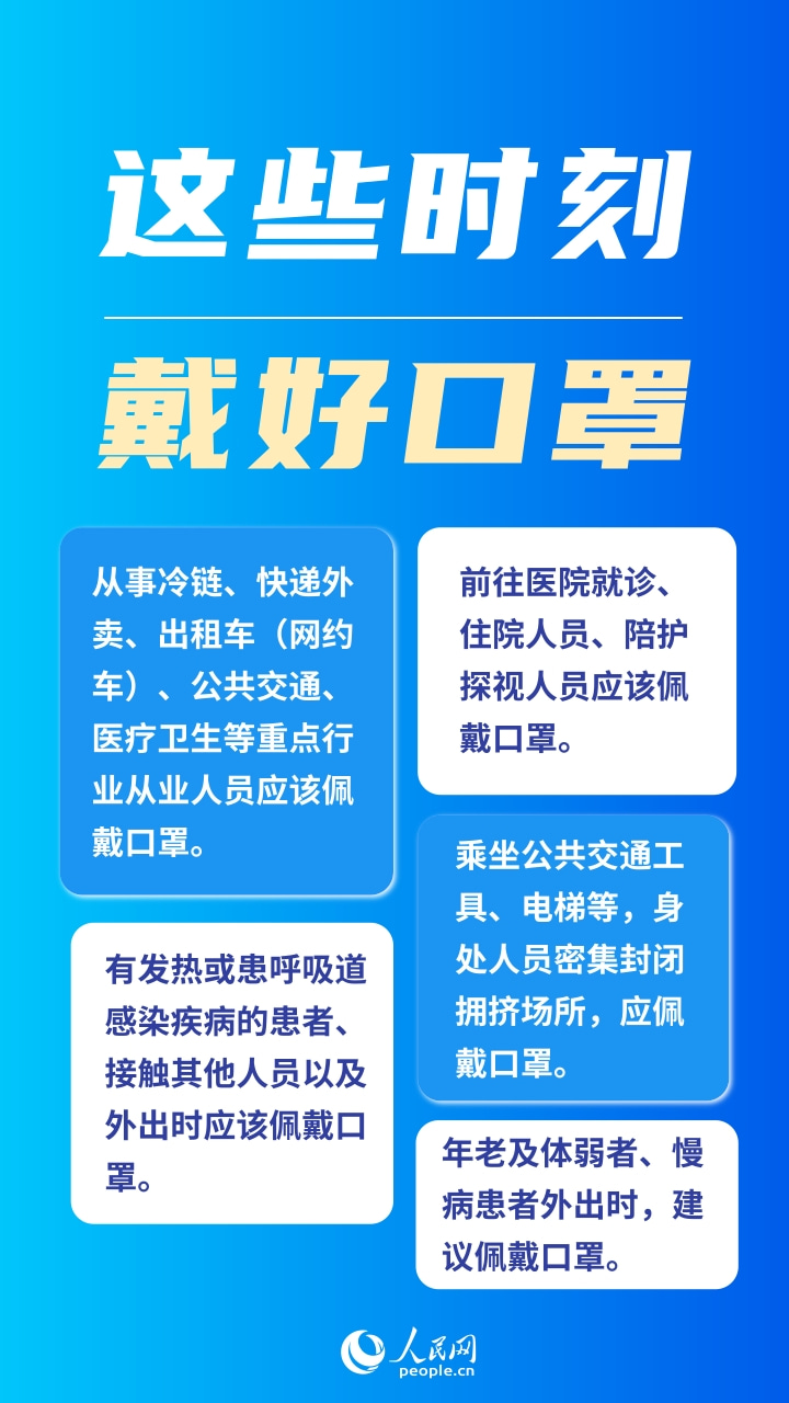 注意！科学正确佩戴口罩 注意个人防疫措施