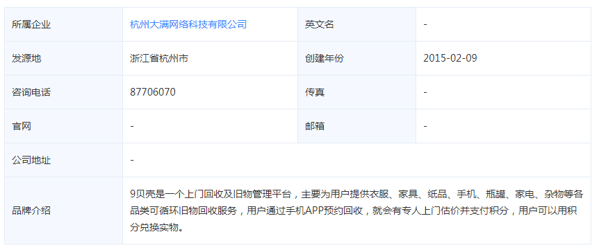 9贝壳官网-9贝壳：专注“上门回收+旧物管理”移动APP