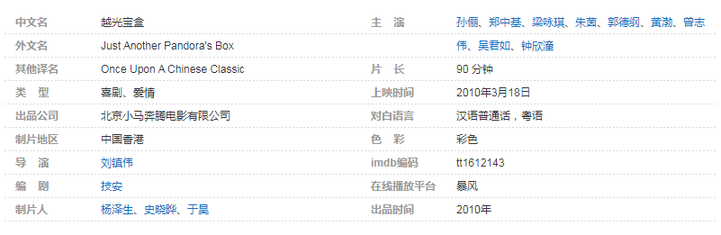 月光宝盒2010主要讲的什么？越光宝盒的电影内容