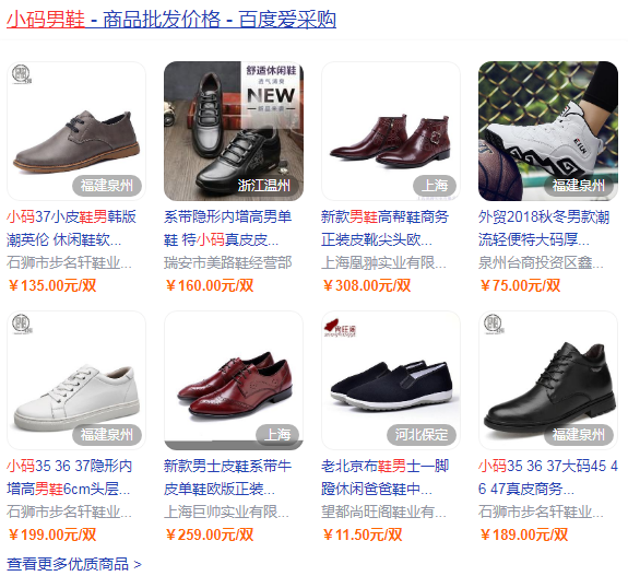 小码男鞋一般是多大？小码男鞋网上有卖的吗？