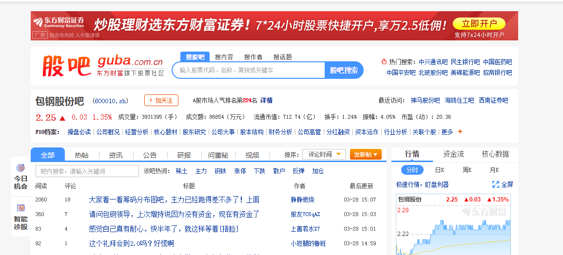 包钢稀土股吧网址是多少？包钢稀土股吧简介