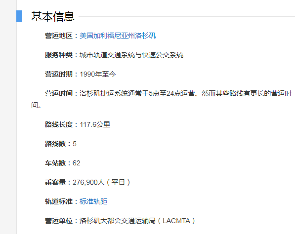 洛杉矶大众捷运系统是什么？洛杉矶大众捷运系统简介