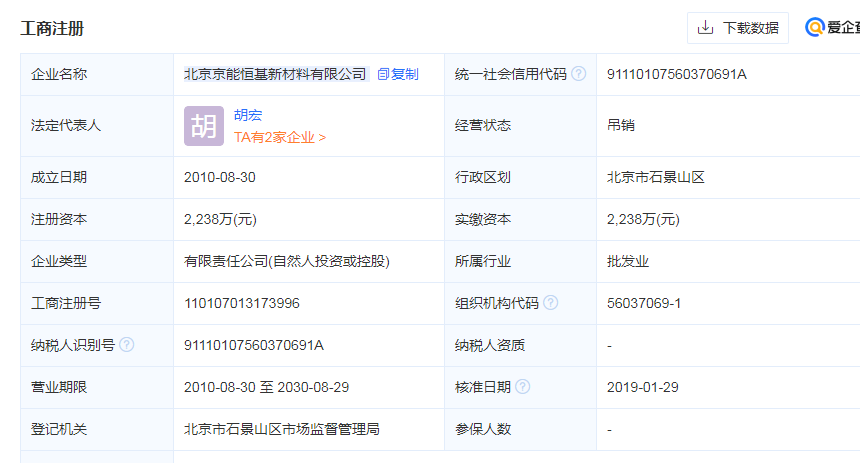北京京能恒基新材料有限公司简介