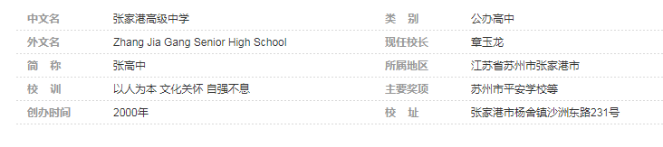 张家港市高级中学怎么样_张家港市高级中学简介