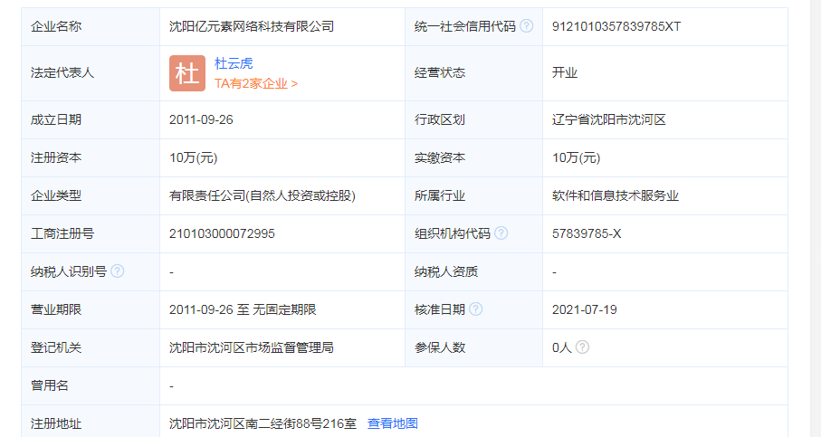 沈阳亿元素网络科技有限公司简介