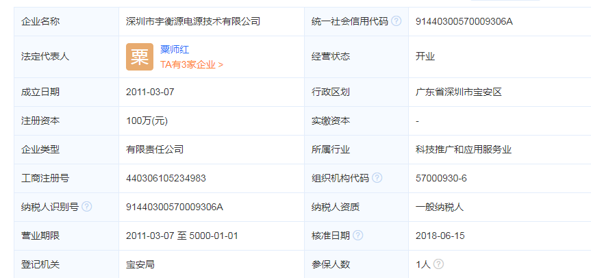 深圳市宇衡源电源技术有限公司简介